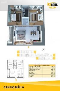 Mặt bằng căn hộ Căn hộ Bcons Suối Tiên tầng trung, nội thất cơ bản