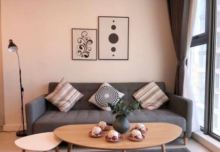 phòng khách căn hộ Gateway Thảo Điền Căn hộ Gateway Thảo Điền đầy đủ nội thất tinh tế, view thành phố.