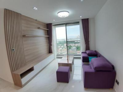 Phòng khách Phú Mỹ Hưng Midtown Căn hộ Phú Mỹ Hưng Midtown nội thất đầy đủ, view thành phố.