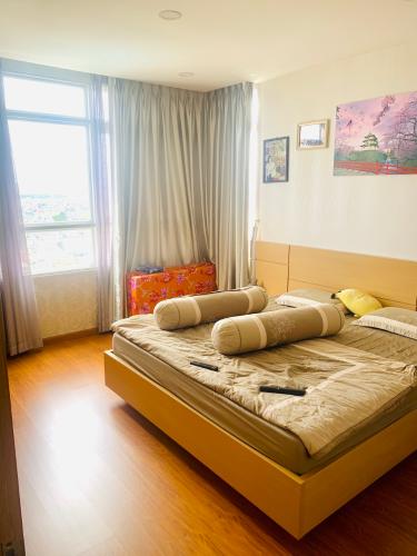 Phòng ngủ căn hộ Him Lam Chợ Lớn, Quận 6 Căn hộ Him Lam Chợ Lớn đầy đủ nội thất, view thành phố đón gió.