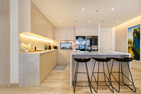 Phòng bếp căn hộ Wilton Tower, Bình Thạnh Căn hộ Wilton Tower tầng 22 đầy đủ nội thất, tiện ích cao cấp.