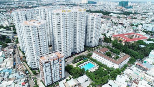 Him Lam Chợ Lớn, Quận 6 Căn hộ Him Lam Chợ Lớn hướng Đông Nam, view thành phố tầng cao.