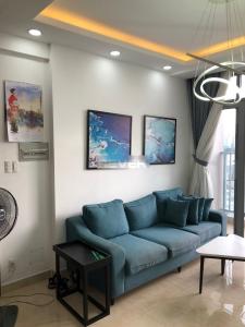 Phòng khách LuxCity Quận 7 Căn hộ LuxCity tầng trung, bàn giao đầy đủ nội thất.