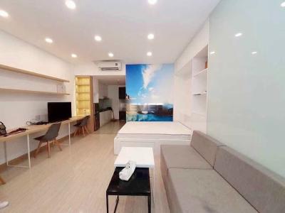 Phòng khách, Căn Officetel Orcharh Garden Căn office-tel Orchard Garden tầng 7 hướng Tây Bắc, đầy đủ nội thất.