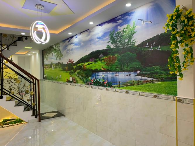 Phòng khách nhà phố Nhà phố hướng Nam diện tích đất 3.2mx13.4m, khu an ninh.