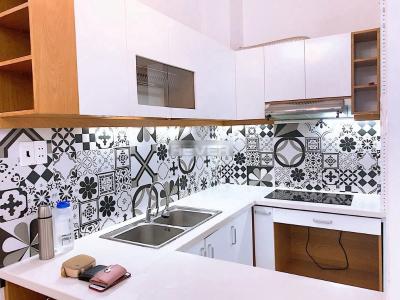 Phòng bếp chung cư Khiêm Khải, Quận 8 Căn hộ chung cư Khiêm Khải hướng Tây Nam, đầy đủ nội thất.