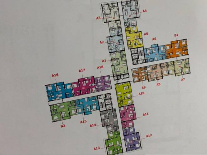 Layout tầng  căn hộ Eco Green Saigon Căn hộ Eco Green Saigon đầy đủ nội thất, view Bitexco Quận 1.
