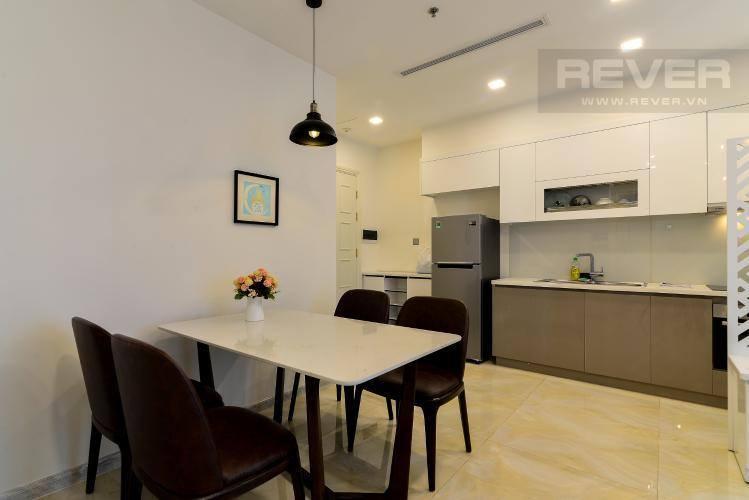 Phòng ăn và bếp căn hộ VINHOMES GOLDEN RIVER Bán căn hộ Vinhomes Golden River 1PN, tầng 6, đầy đủ nội thất, ban công Đông Bắc