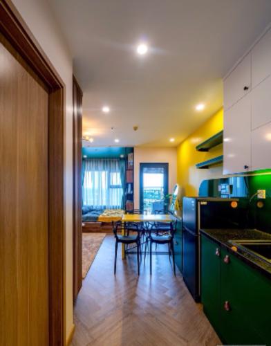 Phòng khách Vinhomes Grand Park Quận 9 Căn hộ Vinhomes Grand Park tầng trung, hướng thành phố.