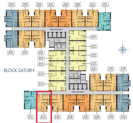 Mặt bằng block Q7 Saigon Riverside Căn hộ Q7 Saigon Riverside tầng cao, view nội khu hồ bơi thoáng mát.