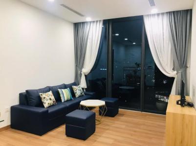 Phòng khách Eco Green Saigon Căn hộ Eco Green Saigon đầy đủ tiện nghi, view thành phố.