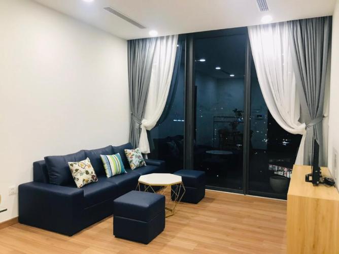 Phòng khách Eco Green Saigon Căn hộ Eco Green Saigon đầy đủ tiện nghi, view thành phố.