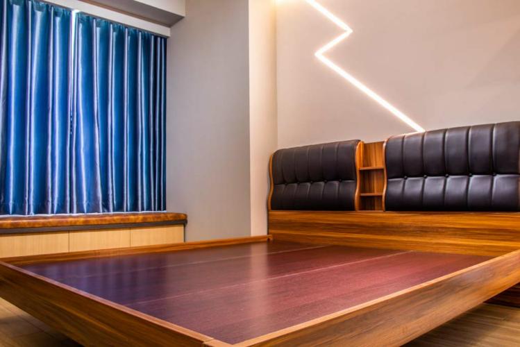 Phòng ngủ Saigon South Residence Nhà Bè  Căn hộ Saigon South Residence tầng trung, view thành phố.