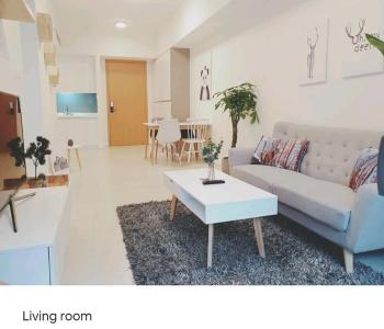 Phòng khách Gateway Thảo Điền, Quận 2 Căn hộ Gateway Thảo Điền tầng trung, đầy đủ nội thất.