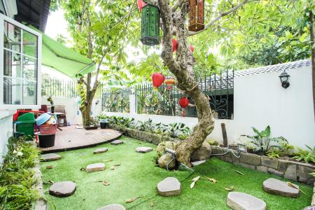 Sân nhà phố Nhà Bè Bán nhà mặt tiền Lê Văn Lương, Nhà Bè, đầy đủ nội thất, cách KDC Phước Kiển A 400m