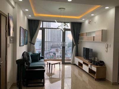 Phòng khách LuxCity Quận 7 Căn hộ LuxCity tầng trung, bàn giao đầy đủ nội thất.