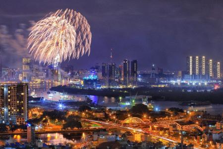 View căn hộ Eco Green Saigon, Quận 7 Căn hộ Eco Green Saigon hướng Đông Nam, view thành phố tuyệt đẹp.