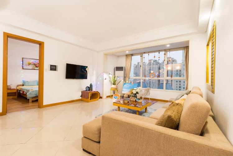 Phòng khách căn hộ The Manor, Quận Bình Thạnh Căn hộ tầng 21 The Manor gồm 2 phòng ngủ, đầy đủ nội thất.