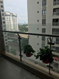 Ban công The Gold View, Quận 4 Căn hộ The Gold View nội thất cơ bản, đón view hồ bơi yên tĩnh.