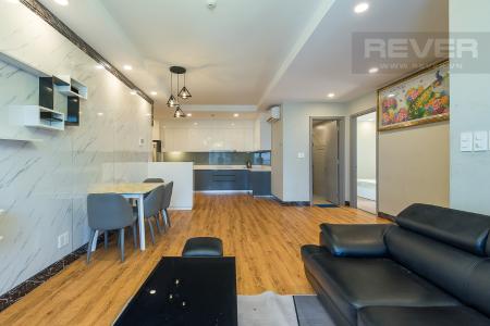 Phòng khách căn hộ THE GOLD VIEW Bán căn hộ The Gold View 2PN, tầng 24, nội thất cơ bản, view kênh Bến Nghé