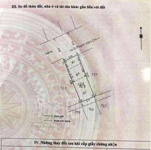 Bản vẽ nhà phố Phạm Văn Chí, Quận 6 Nhà nát hướng Tây Bắc, hẻm xe hơi 6m thông thoáng.