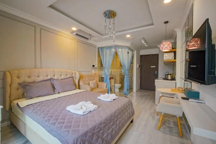 Phòng ngủ River Gate, Quận 4 Căn hộ Officetel RiverGate Residence tầng trung, hướng Tây Bắc.