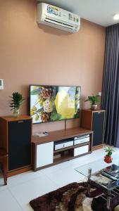 Phòng khách Diamond Lotus, Quận 8 Căn hộ Diamond Lotus tầng trung, đầy đủ nội thất.