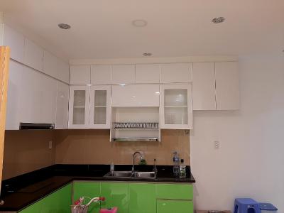 Khu vực bếp Saigonres Plaza, Bình Thạnh Căn hộ Saigonres Plaza hướng Tây Bắc, view thành phố.