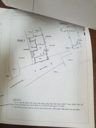 Bản vẻ nhà phố Quận Bình Thạnh Nhà phố Quận Bình Thạnh diện tích sử dụng 98.5m2, nội thất cơ bản.