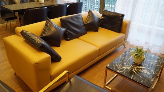 Phòng khách Masteri An Phú, Quận 2 Căn hộ Masteri An Phú tầng cao, view sông và Xa Lộ Hà Nội.