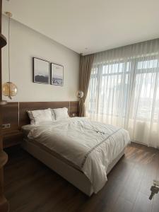 Phòng ngủ căn hộ Saigon Pearl , Quận Bình Thạnh Căn hộ cao cấp Saigon Pearl tầng cao view Bitexco, đầy đủ nội thất.
