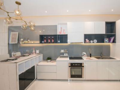 Phòng bếp căn hộ River Panorama, Quận 7 Căn hộ River Panorama ban công hướng Đông Nam, view tầng cao.