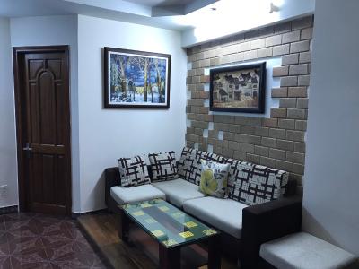 Phòng ngủ căn hộ Miếu Nổi, Bình Thạnh Căn hộ Miếu Nổi tầng 14 cửa hướng Bắc, đầy đủ nội thất.