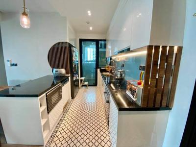 căn hộ Feliz quận 2 Căn hộ tầng cao Feliz En Vista nội thất sang trọng, sàn gỗ.