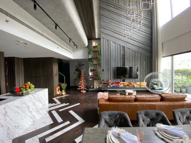 Phòng khách Gateway Thảo Điền, Quận 2 Căn hộ duplex Gateway Thảo Điền thiết kế phong cách Bắc Âu.