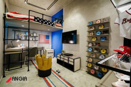 Nhà mẫu phòng ngủ căn hộ  SKY 89 AN GIA Bán căn hộ Sky 89 tầng thấp, 2 phòng ngủ, diện tích 89m2, ban công hướng Tây, chưa bàn giao.