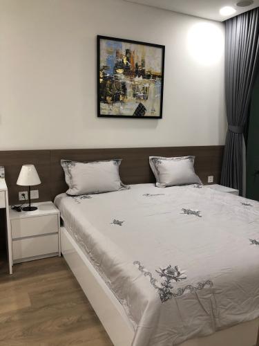 Phòng ngủ Vinhomes Central Park Căn hộ Vinhomes Central Park, tầng trung đầy đủ nội thất