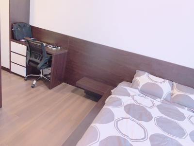 Phòng ngủ căn hộ The Sun Avenue Căn hộ The Sun Avenue thuộc tầng trung, diện tích 76m2