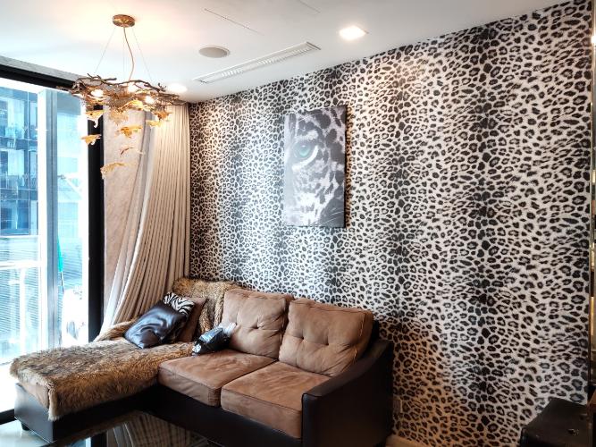 phòng khách Vinhomes Golden River Căn hộ 1 phòng ngủ Vinhomes Golden River đầy đủ nội thất, tầng trung