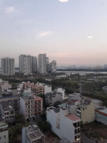 view Căn hộ The Sun Avenue  Căn hộ tầng trung block 07 The Sun Avenue - view Đảo Kim Cương và Landmark 81