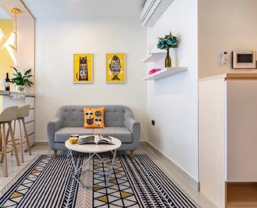 Căn hộ Saigon Royal, Quận 4 Căn Officetel Saigon Royal tầng cao, view ngắm hoàng hôn tuyệt đẹp.