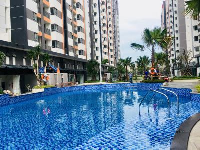 Hồ bơi Him Lam Phú An, Quận 9 Căn hộ Him Lam Phú An ban công hướng Tây Bắc, nội thất cơ bản.