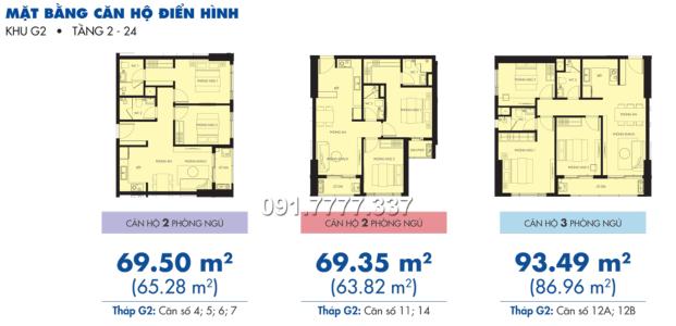 Mặt bằng dự án Căn hộ Sunrise Riverside tầng trung, nội thất cơ bản, view sông.