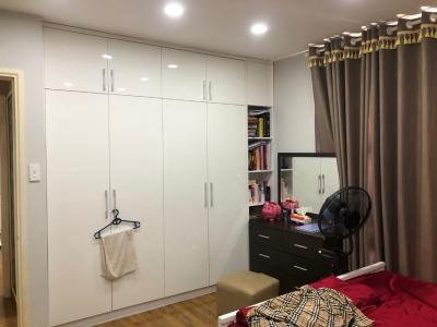 Phòng ngủ căn hộ The Splendor, Gò Vấp Căn hộ The Splendor tầng trung view thành phố, nội thất cơ bản.