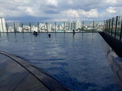Hồ bơi Sunrise Cityview, Quận 7 Căn hộ Sunrise City View tầng trung, ban công hướng Đông.