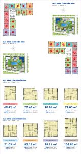 Mặt bằng dự án Sunrise Riverside Bán căn hộ tầng thấp Sunrise Riverside, diện tích 103.96m2.