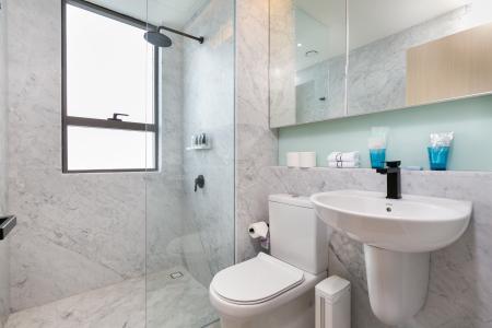 Phòng tắm căn hộ Wilton Tower, Bình Thạnh Căn hộ Wilton Tower tầng 22 đầy đủ nội thất, tiện ích cao cấp.