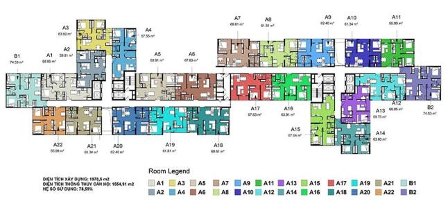 Căn hộ Eco Green Saigon, Quận 7 Căn hộ cao cấp Eco Green SaiGon tầng 6, nội thất cơ bản.
