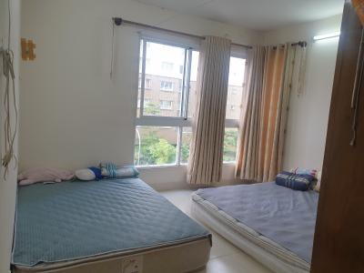 Phòng ngủ căn hộ Happy City, Bình Chánh Căn hộ Happy City tầng thấp view nội khu yên tĩnh, nội thất cơ bản.