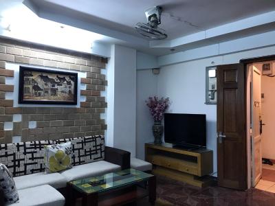 Phòng khách căn hộ Miếu Nổi, Bình Thạnh Căn hộ Miếu Nổi tầng 14 cửa hướng Bắc, đầy đủ nội thất.